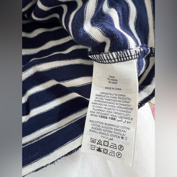 Boden Paulina Striped T-Shirt Dress, Navy, White, Multi Nautical Costal US 22-24 - Picture 7 of 8